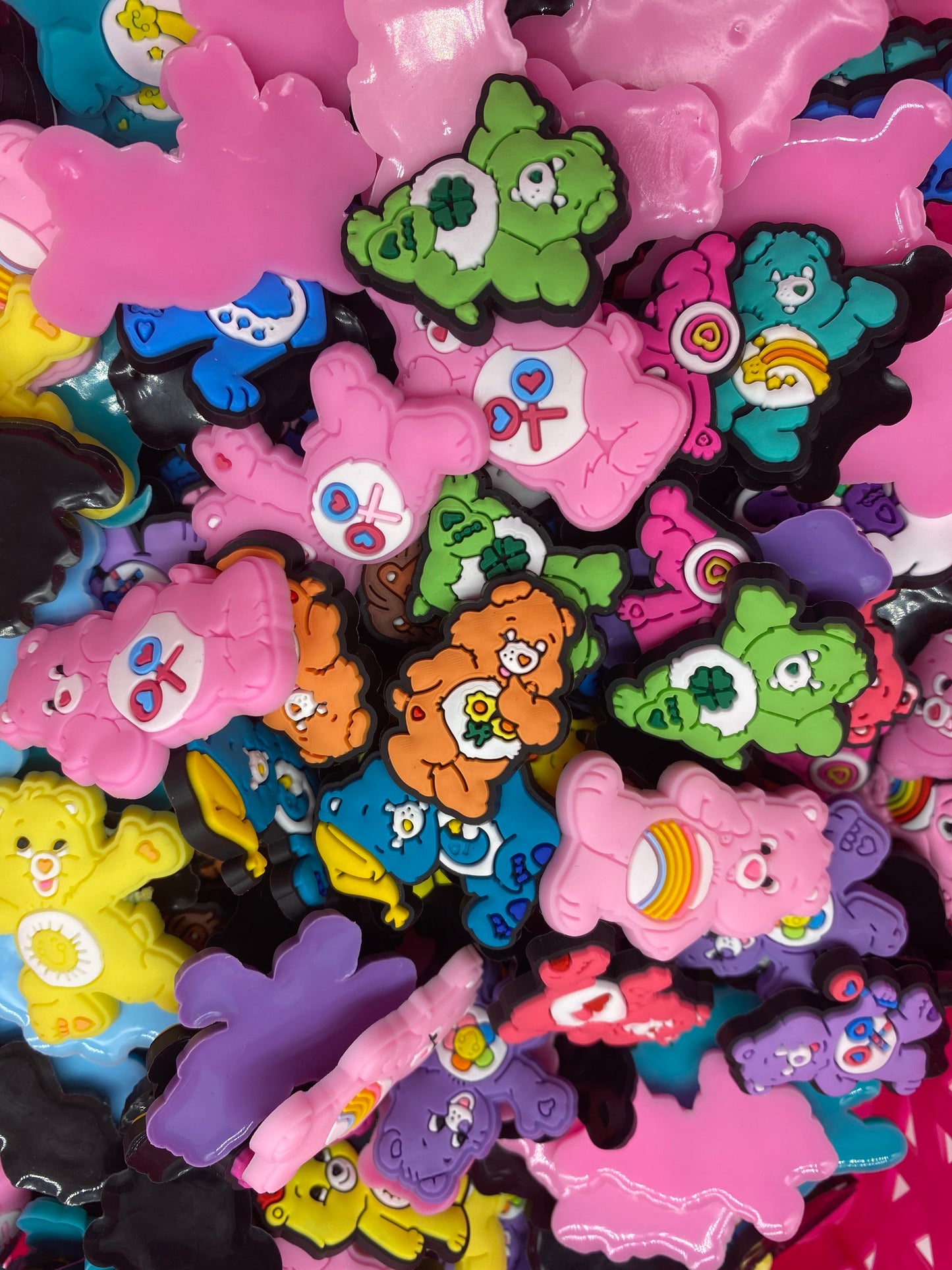 Carebear Silicone Charms 10 Pieces (Random)
