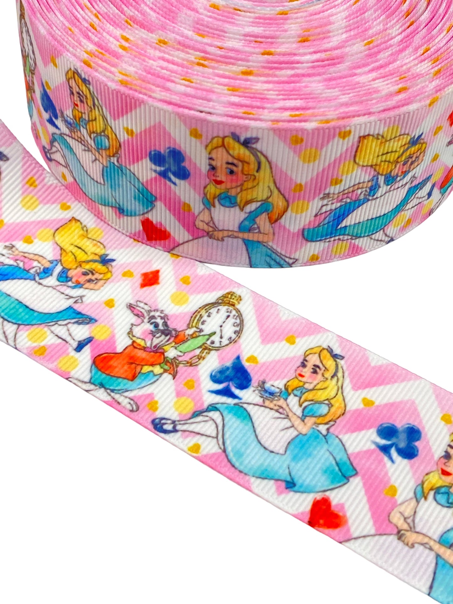 Alice In Wonderland Ribbon (38mm/ 1.5 inches)🟢