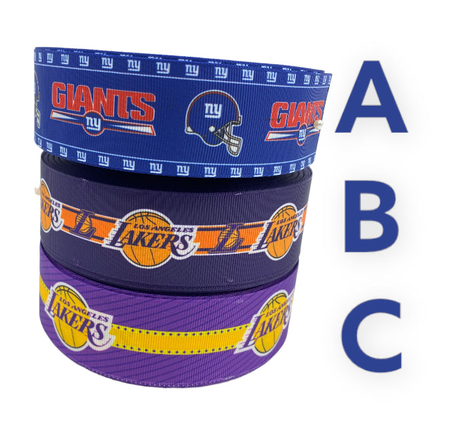 Sports Ribbon, Lakers ribbon, Giants ribbon