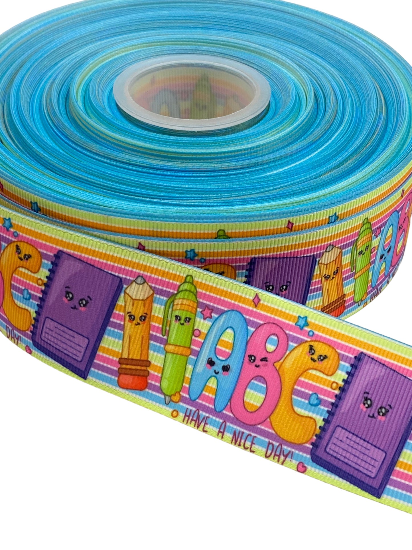ABC school Ribbon (38mm/ 1.5 inches) 🟢