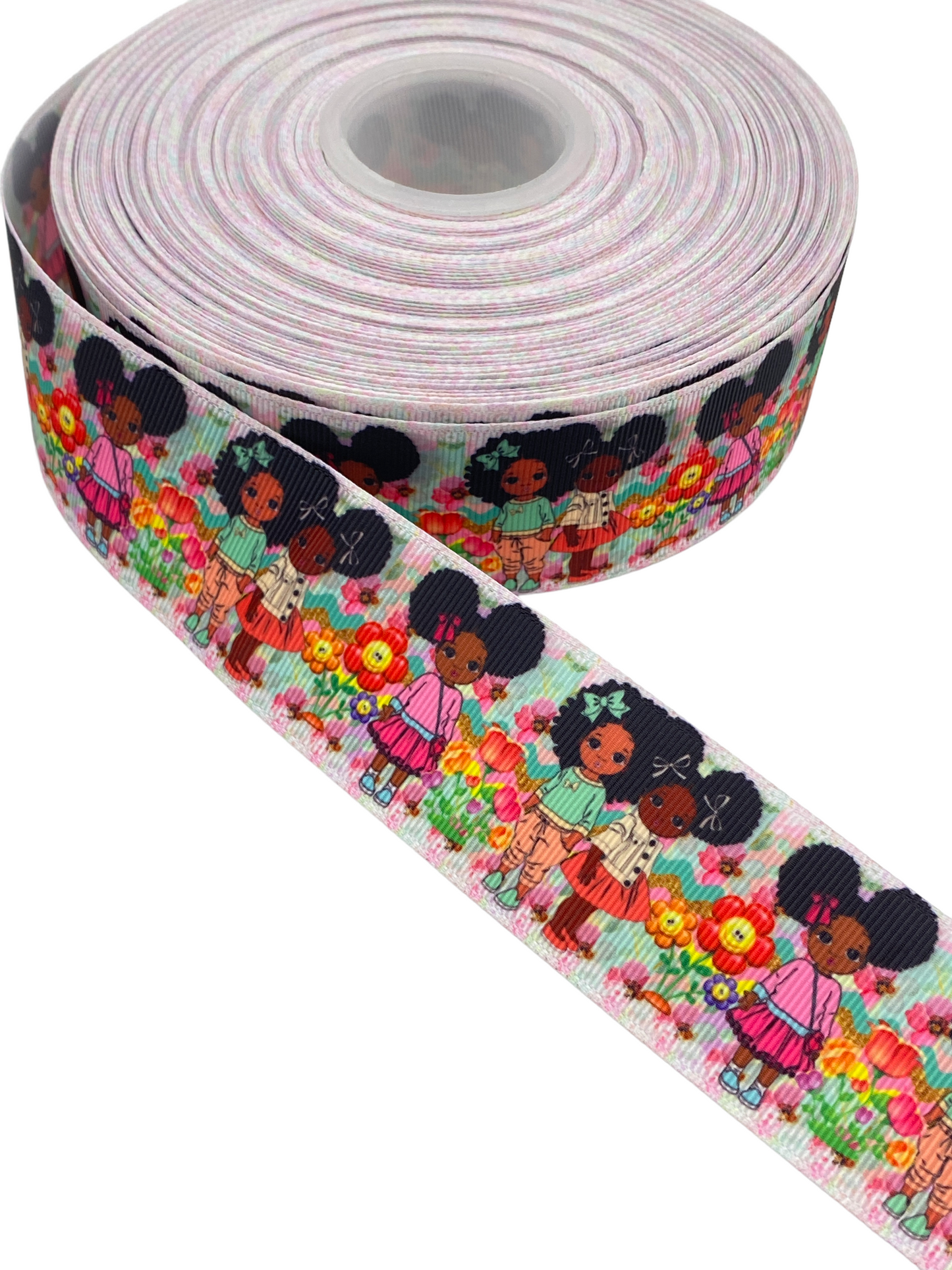 #C20& Black Girl Ribbon (38mm /1.5 inches) 🟢