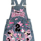 Minnie Mouse Denim overall outfit, jeans overall dress, Minnie mouse birthday jeans dress