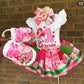 Strawberry Tutu Outfit, strawberry tutu with matching shoes