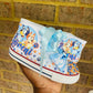 Personalize Bluey Bling Converse Sneakers, Bluey sneakers, Bluey Birthday sneakers