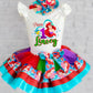 Little Mermaid Tutu outfit Little Mermaid Birthday Set Little Mermaid tutu set