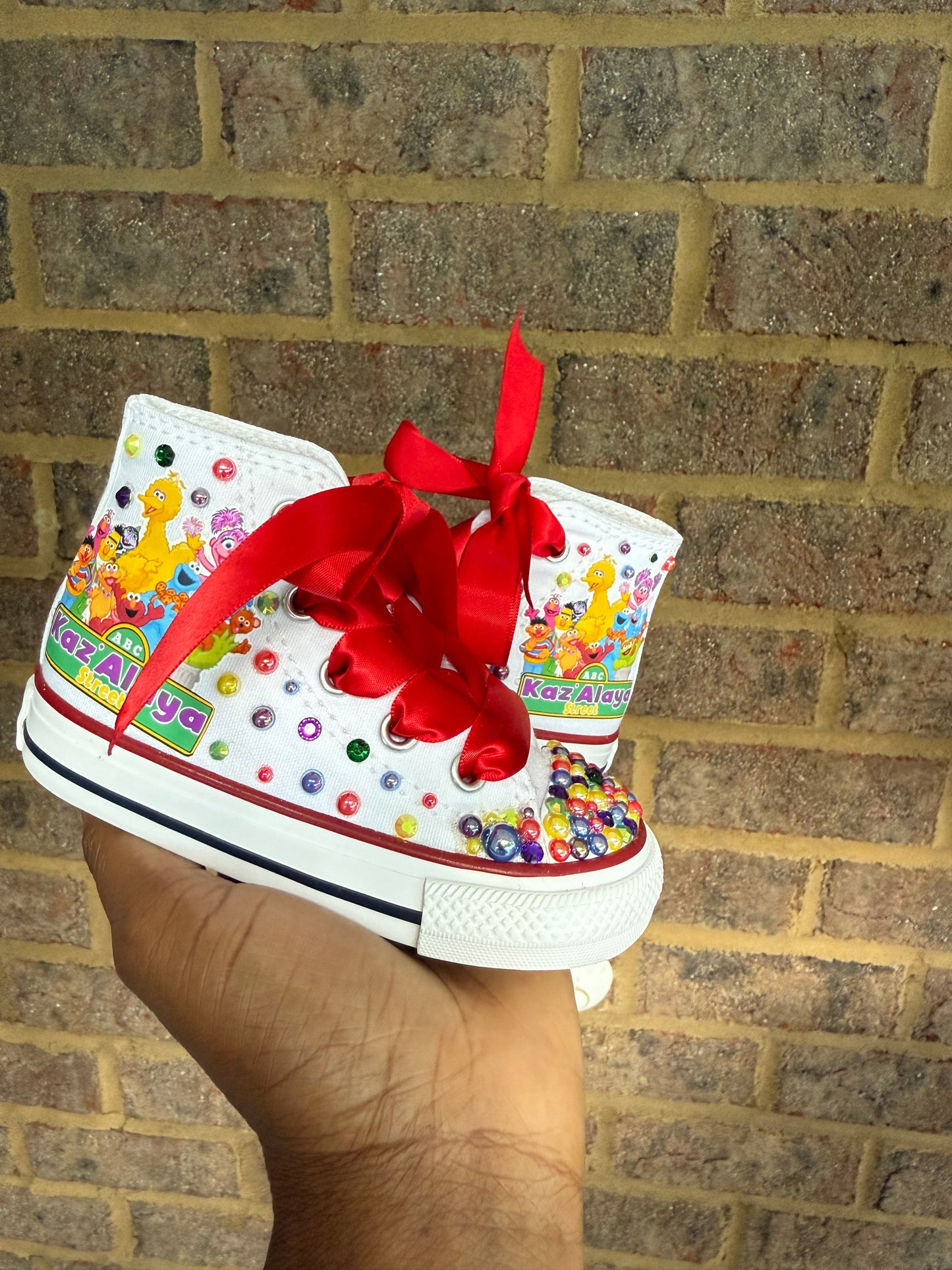 Sesame Street Bling Converse Sneakers,