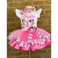 Minnie Mouse Tutu outfit ( 2 layer ribbon trim tutu)