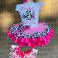 Tutu outfit, cow print tutu outfit,