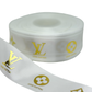 LV Ribbon (1 yard) 38mm/ 1.5 inches Foil Ribbon )