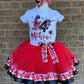 Miraculous Ladybug Tutu outfit, with shoes and Bow. Tutu4