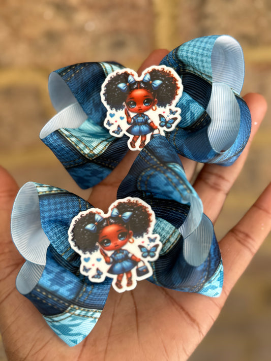 Little Black Girl Hair clips- Black Girl Hair accessories