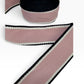 Dusty Pink and Black Ribbon (per yard) 1.5 inch