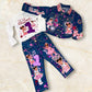 Gracie Corner Denim Outfit with (front and Back Design) Denim Pants Outfit