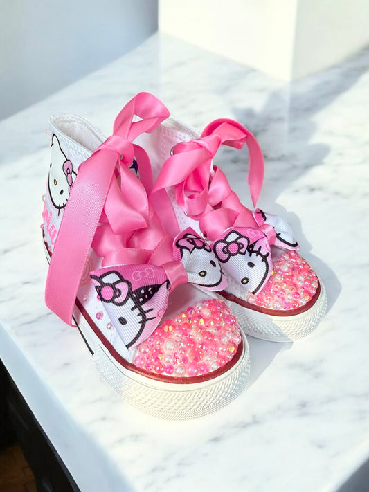 Hello Kitty Bling Converse Sneakers, Hello Kitty Bling sneakers