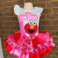 Elmo Tutu Outfit, Elmo tutu set, Elmo tutu outfit, Elmo Birthday tutu outfit
