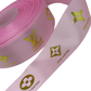 LV Ribbon (1 yard) 38mm/ 1.5 inches Foil Ribbon )