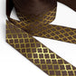 Brown & Gold Ribbon(per yard ) 1.5 inch