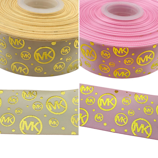 Designer Satin Ribbon, (38mm/1.5 inches) Foil Ribbon