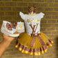 L V Designer Tutu outfit with Matching Shoes