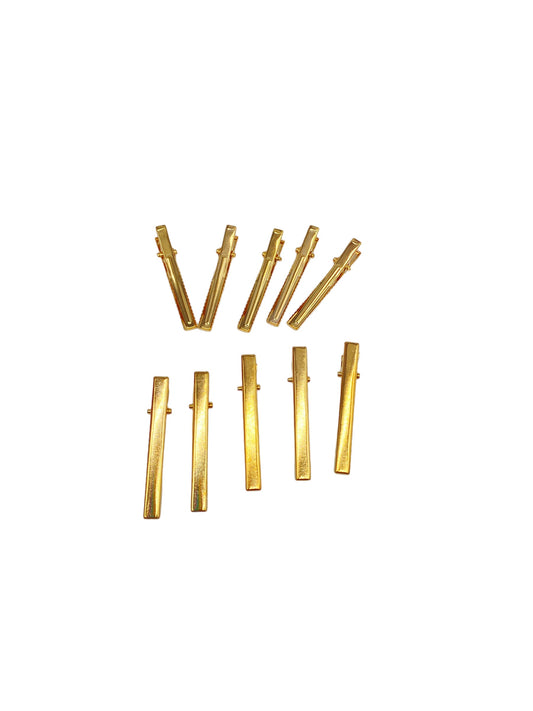 Gold Alligator clips (Set of 10)