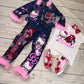 Spider Man & Hello Kitty Denim Set, spider man denim birthday outfit, hello kitty denim birthday outfit