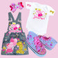 Peppa Pig Denim overall dress, Peppa pig jeans dress, Peppa Pig Denim Outfit
