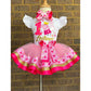 Peppa Pig Tutu outfit (2 layer ribbon trimmed tutu)