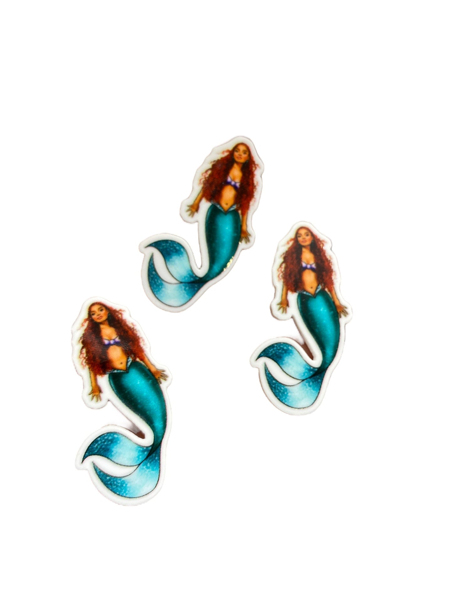 Black Little Mermaid Resin Planar, (Price is for 1 Piece)