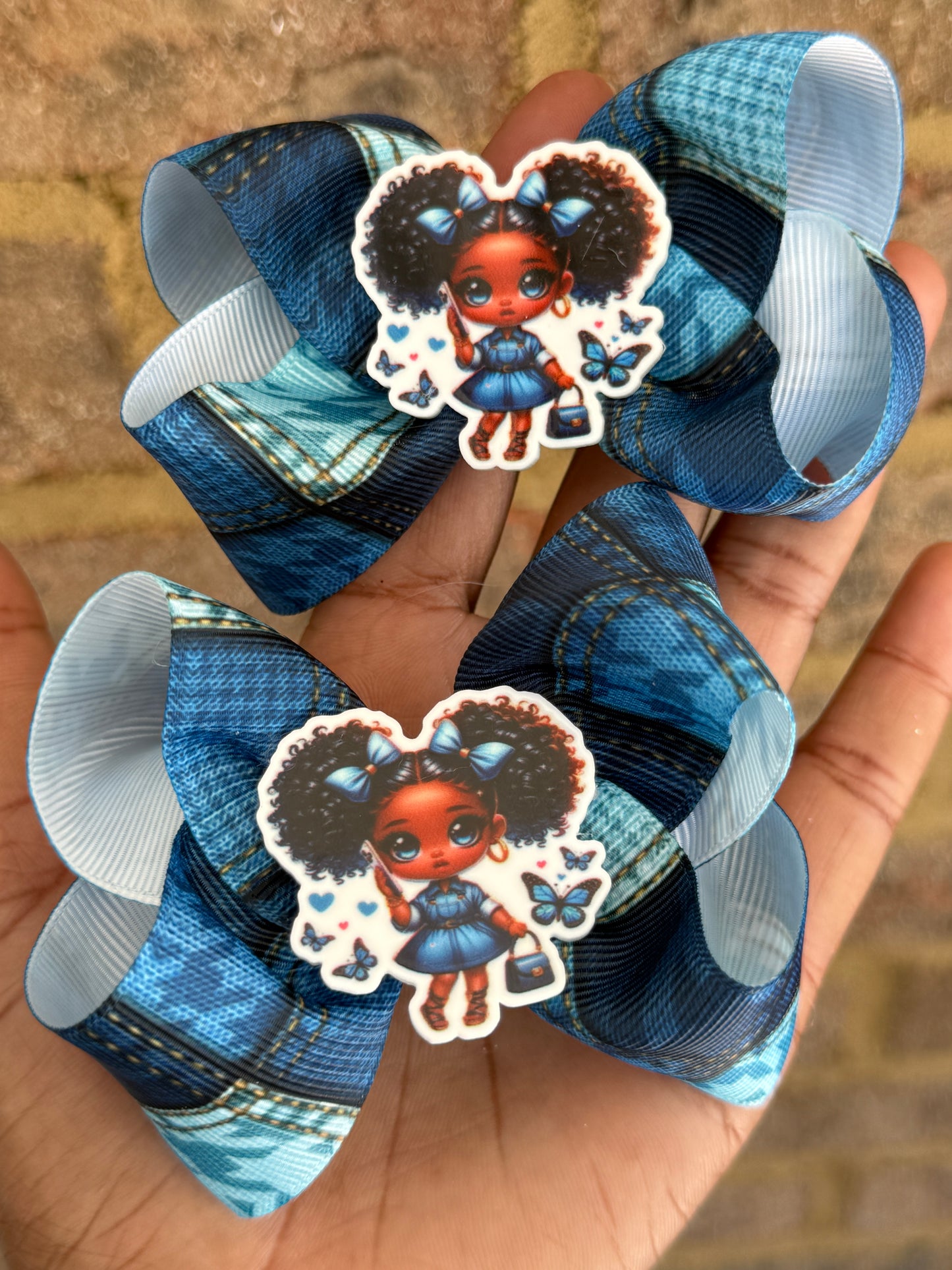 Little Black Girl Hair clips- Black Girl Hair accessories
