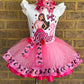 Barbie Tutu Outfit (2 layer ribbon trim tutu)