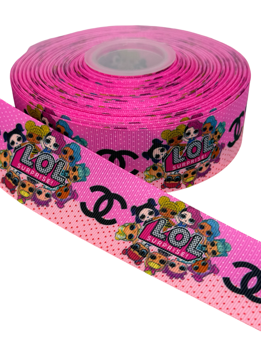 CC  Ribbon (1 yard) 38mm/ 1.5 inches Foil Ribbon )🖤