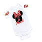 Minnie Mouse Denim overall outfit, jeans overall dress, Minnie mouse birthday jeans dress
