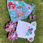Little Mermaid Denim overall , Little mermaid jeans Overall with Socks and Bows