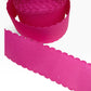 Pink wavy edge Glitter Ribbon(per yard ) 1.5 inch