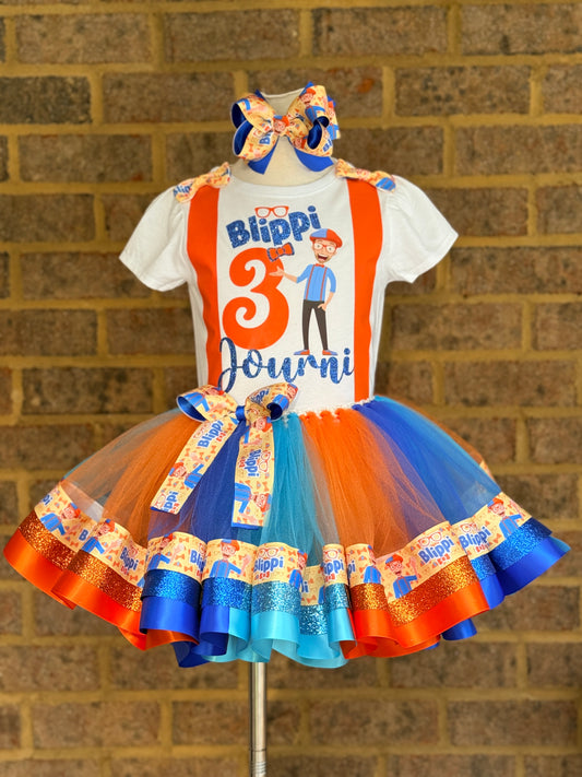 Blippi Tutu outfit, Blippi tutu outfit set