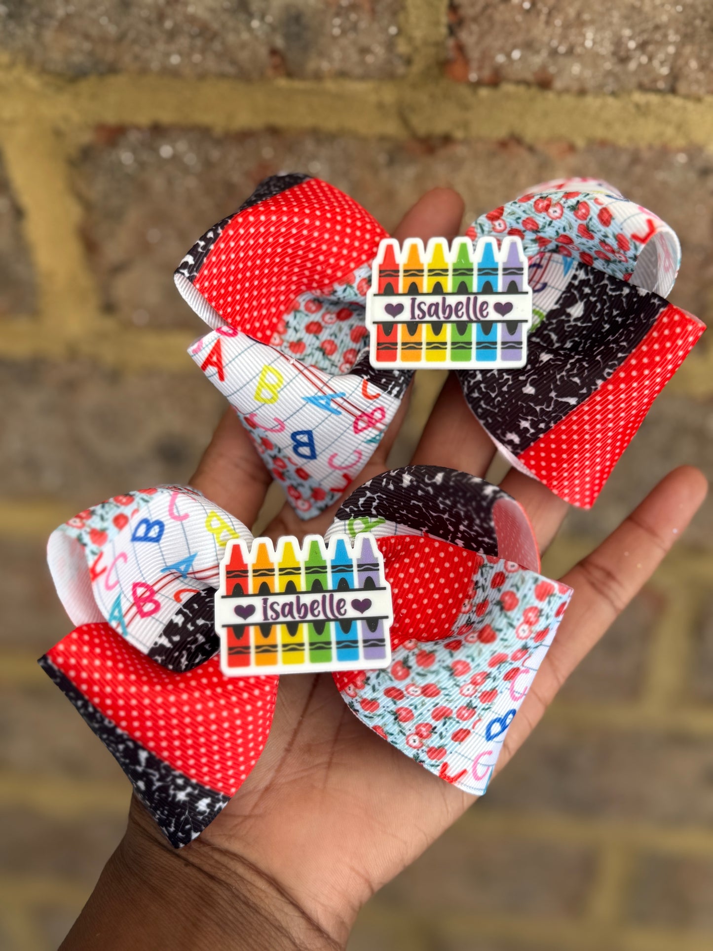 ( PRE- ORDER 3 weeks wait time) School Hair Clips-Hair clips-Back To School Hair Clips