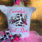 Tutu outfit, cow print tutu outfit,