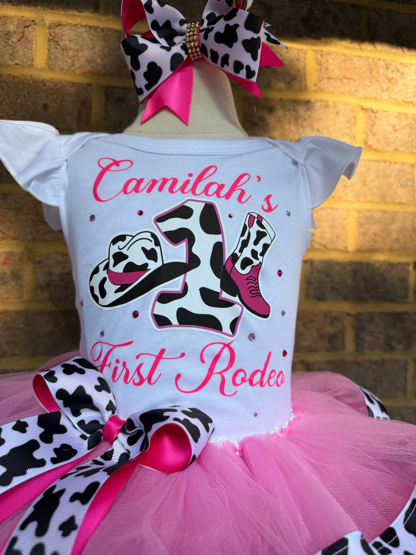 Tutu outfit, cow print tutu outfit,