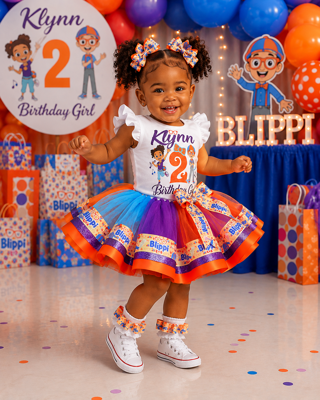Meeka and Blippi Tutu outfit