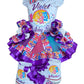 Carebear Tutu Outfit Complete Set Socks Included (3 layer Ribbon Trimmed tutu outfit) Carbear6