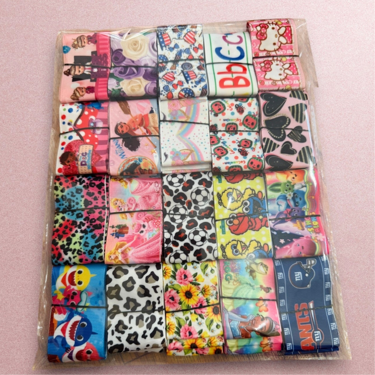 1 yard Each Ribbon Set (1.5 inch / 38mm Ribbon) 🎀 20 yards Total🎀