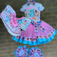 Moana Tutu Outfit, Moana Birthday tutu outfit, 2 Layer Ribbon Trimmed Moana tutu set with matching sneakers and socks.