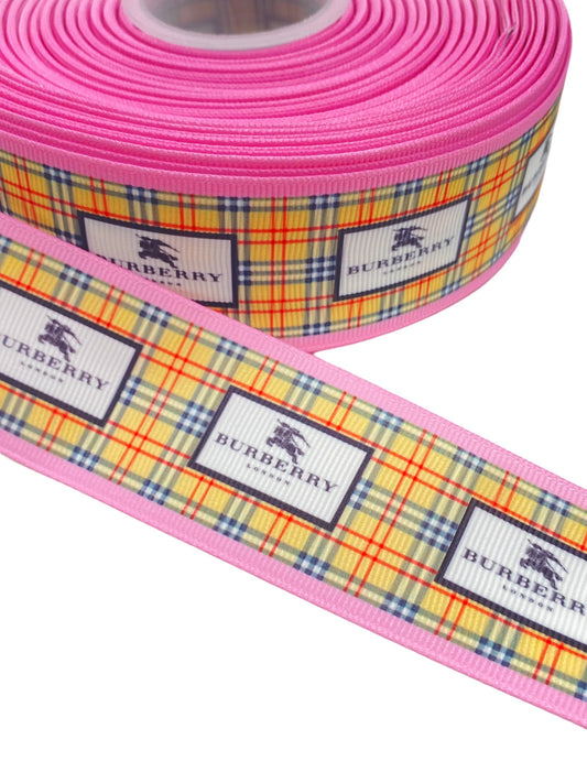 Light Pink Designer Ribbon 38mm / 1.5 inch Ribbon BB (1 Yard)