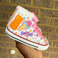 Candy Land Personalized Sneakers, Bling Converse Shoes