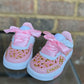Designer Inspired Air Force 1’s Sneakers Girls Sneakers, Pink and Gold Air Force 1’s