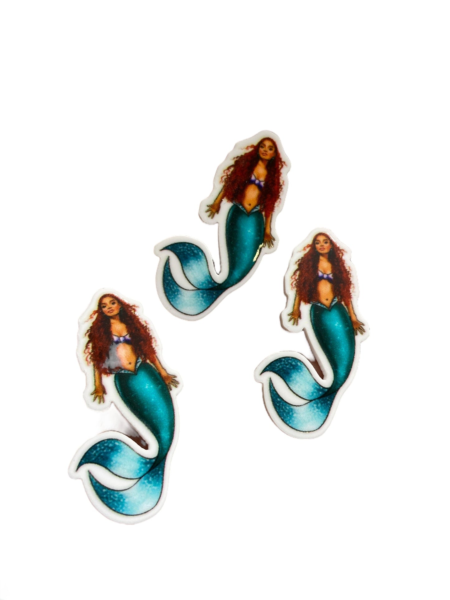 Black Little Mermaid Resin Planar, (Price is for 1 Piece)