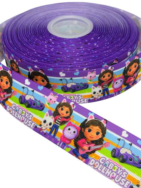 Gabby Doll House Ribbon  🟢 1.5 inch Gabby Doll House Ribbon