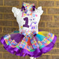 Word Party Tutu Outfit word party tutu set word party ruffle socks