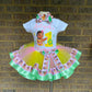 Moana Tutu Outfit  (3 layer Ribbon Trimmed tutu outfit)