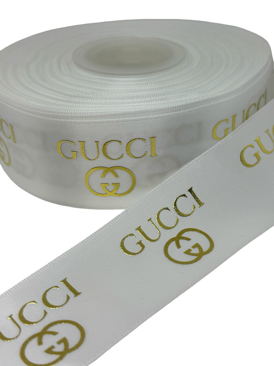GG  Ribbon (1 yard) 38mm/ 1.5 inches Foil Ribbon ) 🖤
